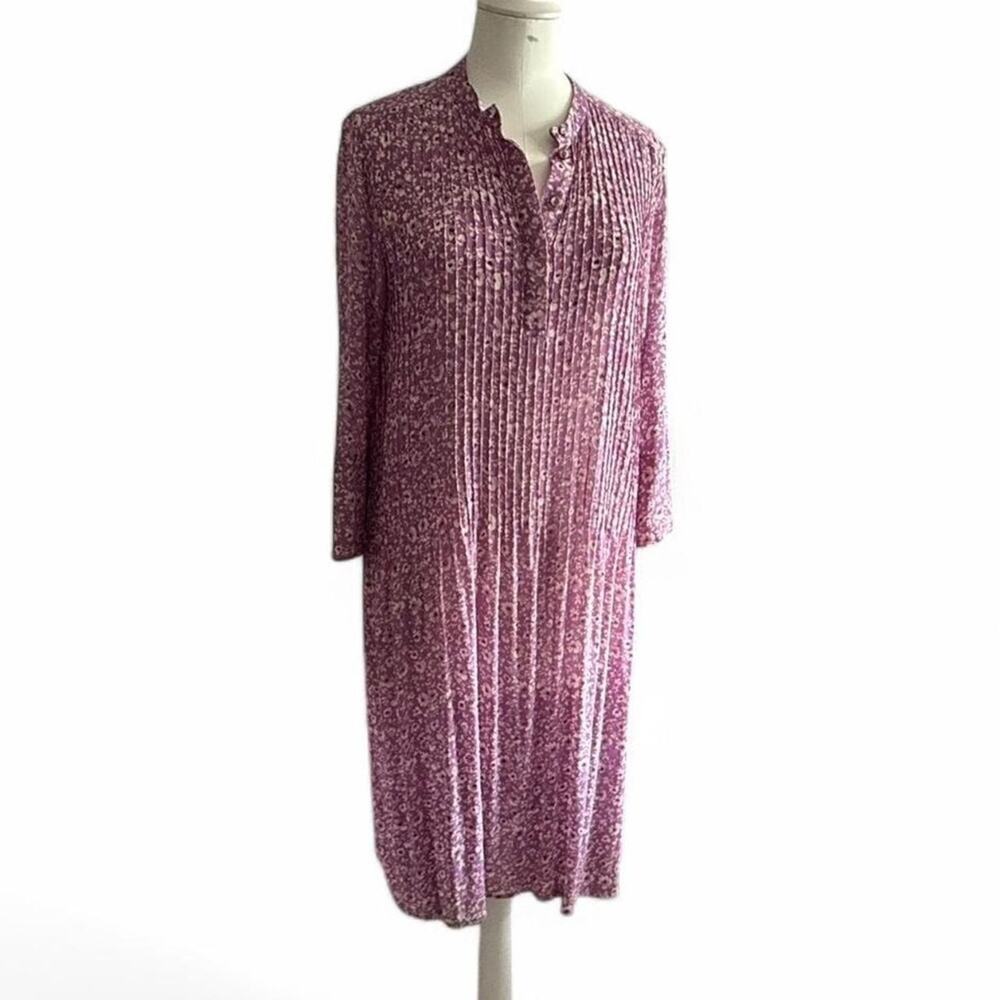 Samsoe Samsoe Elm Pintuck Pleated Chiffon Shirt Dress (size S) 185